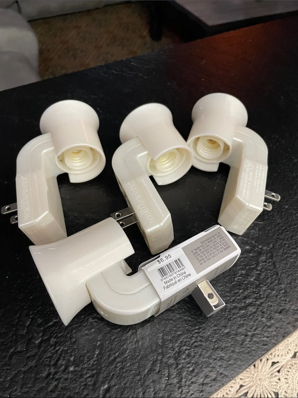 Bath & Body Works White Night Light Plug-In Lamp Adapter - Pack of 4